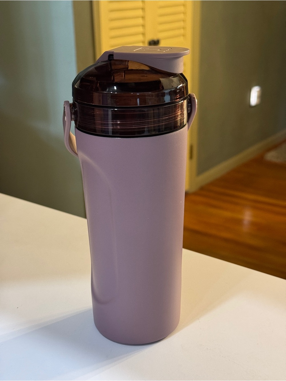BRUMATE MultiShaker Leakproof Purple Water Bottle with Flip Lid 25oz